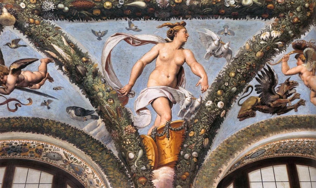 Venere sul carro trainato da colombe - Villa Farnesina